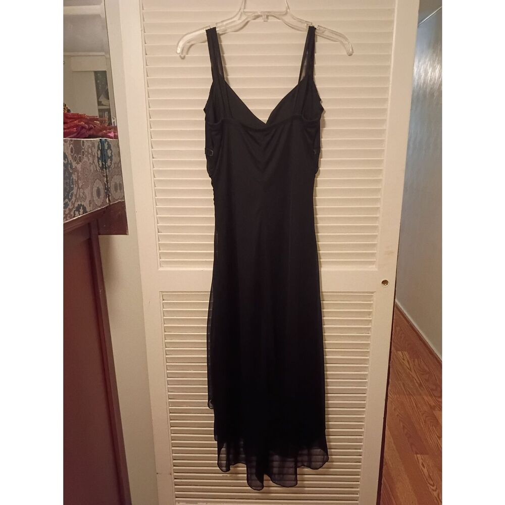 Ruby Rox Black V-Neck Ruched High-Low Dress - Picture 5 of 6
